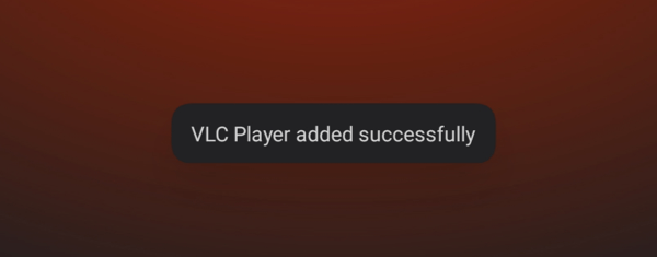 vlc added as external player