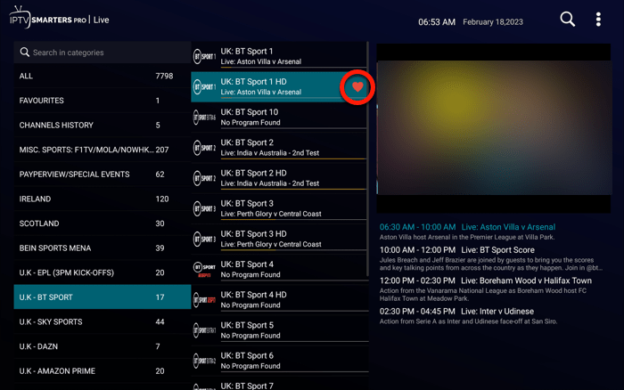 rd heart channel added to favorite