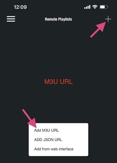 add m3u url on gse smart iptv
