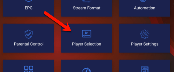 external player selection