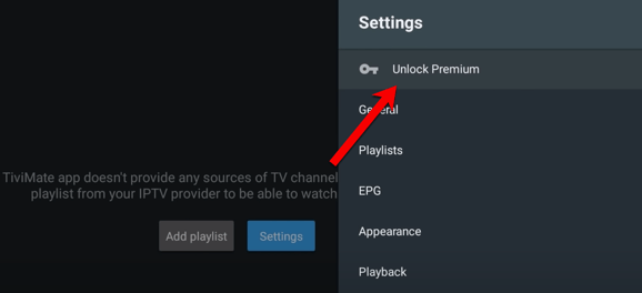 Purchase TiviMate premium license and unlock all features