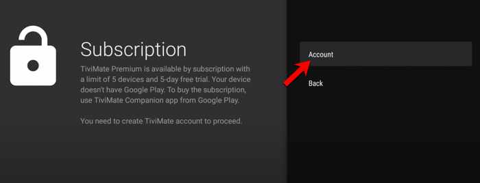 subscription page