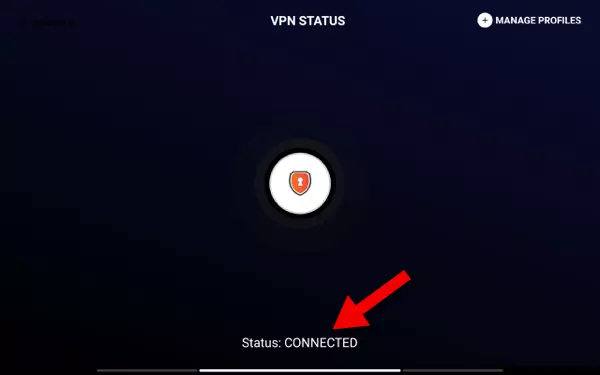 vpn connected