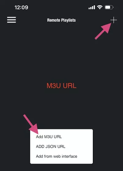 add m3u url on gse smart iptv
