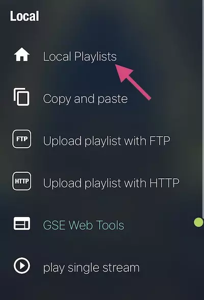 opening local playlists