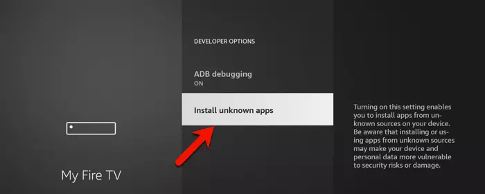 install unknown apps