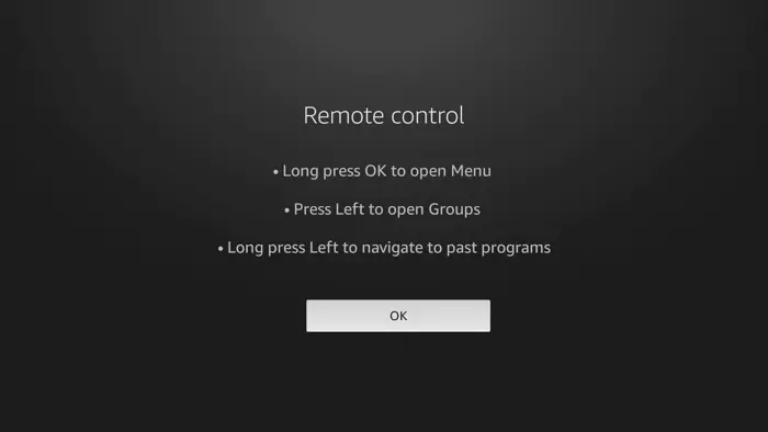 remote control settings