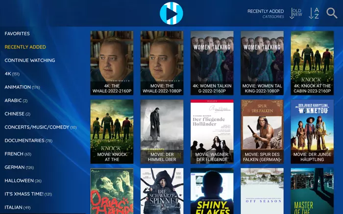 movies listing
