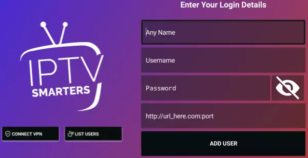 adding iptv details