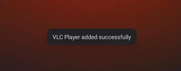 vlc added as external player